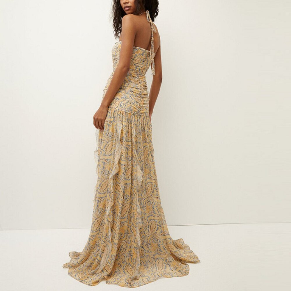 Veronica Beard Lucine Paisley Silk Gown - Picture 3 of 15